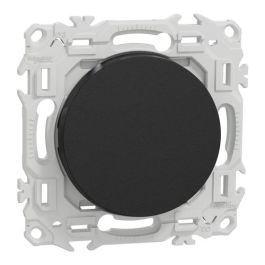 SCHNEIDER Odace Interrupteur va et vient/bouton poussoir noir onyx - S940204