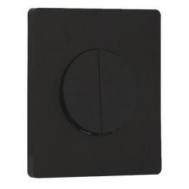 SCHNEIDER Odace Interrupteur double va et vient/bouton poussoir noir onyx et plaque simple Architecte noir onyx