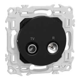 SCHNEIDER Odace Prise TV / FM noir onyx - S940451
