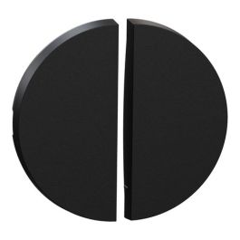 SCHNEIDER Odace Enjoliveur interrupteur double va et vient/poussoir noir onyx - S949210
