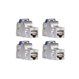 SCHNEIDER Resi9 Connect Lot de 4 connecteurs S-One DPM RJ45 femelle Grade 3TV Cat6A