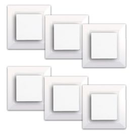 SIEMENS Delta One Lot de 6 interrupteurs va et vient complets blanc