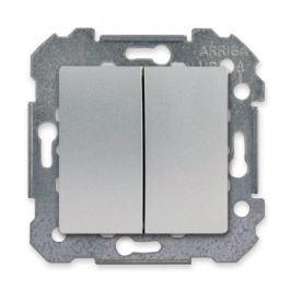 SIEMENS Delta Viva Interrupteur double va et vient silver