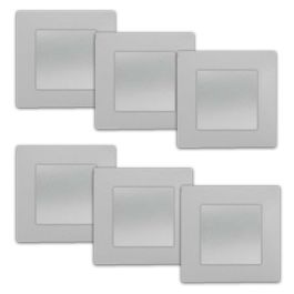 SIEMENS Delta Viva Lot de 6 interrupteurs va et vient complet silver