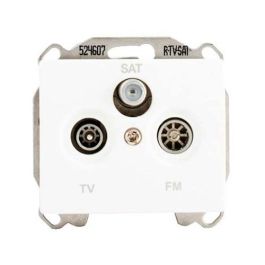 SIEMENS Delta Iris Prise TV / FM / SAT blanc