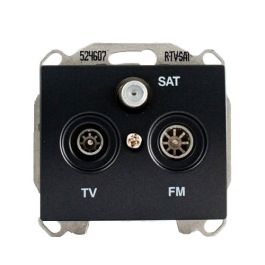 SIEMENS Delta Iris Prise TV / FM / SAT anthracite