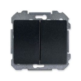 SIEMENS Delta Iris Double bouton poussoir anthracite