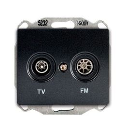 SIEMENS Delta Iris Prise TV / FM anthracite