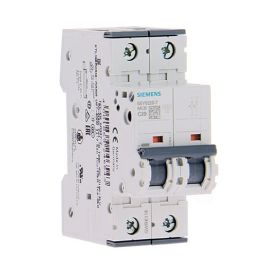 SIEMENS Disjoncteur bipolaire 20A pour parafoudre courbe C 6kA 230V