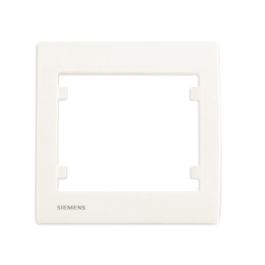 SIEMENS Delta Iris Plaque simple blanc