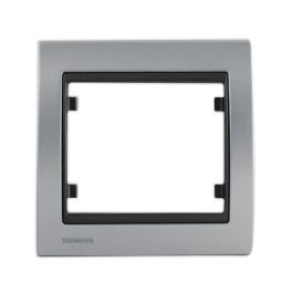 SIEMENS Delta Iris Plaque simple métal alu silver