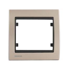 SIEMENS Delta Iris Plaque simple métal champagne