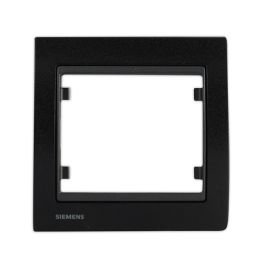 SIEMENS Delta Iris Plaque simple métal noir