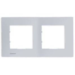 SIEMENS Delta Viva Plaque double silver