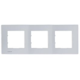 SIEMENS Delta Viva Plaque triple silver
