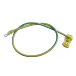 Fil électrique 6mm² vert/jaune de mise à la terre serti SYSTOVI - 50cm - CPC09