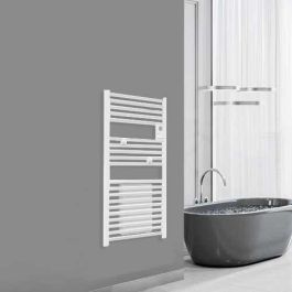 THERMOR Riva 4 Sèche-serviettes électrique blanc satin avec soufflerie 1500W - 471558