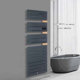 THERMOR Allure 3 virtuose Sèche-serviettes électrique connecté ardoise avec soufflerie 1750W mât à droite - 483108