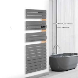 THERMOR Allure 3 virtuose Sèche-serviettes électrique connecté menhir avec soufflerie 1750W mât à droite - 483110