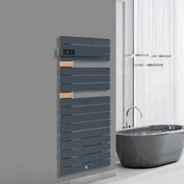 THERMOR Allure 3 classique Sèche-serviettes électrique connecté ardoise avec soufflerie 1500W mât à gauche - 483169