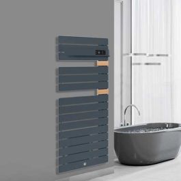 THERMOR Allure 3 classique Sèche-serviettes électrique connecté ardoise avec soufflerie 1500W mât à droite - 483170