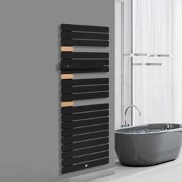 THERMOR Allure 3 classique Sèche-serviettes électrique connecté carbone 750W mât à gauche - 483236