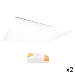 VISION EL Lot de 2 dalles LED 36W 3750lm 4000K UGR<19 600X600mm - 777250