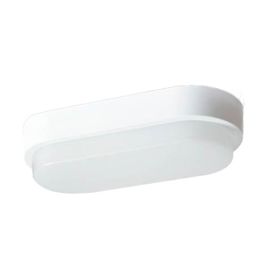VISION-EL Hublot extérieur LED 230V 12W 1050lm 4000K 230x105mm blanc - 77903
