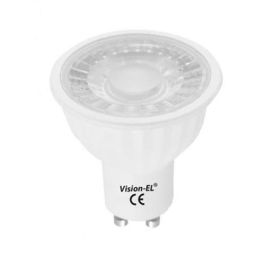 VISION-EL Ampoule LED dimmable GU10 80° 230V 5W(=45W) 400lm 3000K spot - 7841