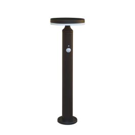 WATT & HOME Balise LED solaire sur piquet à détection Jupiter 600lm 3 modes métal noir - 401346
