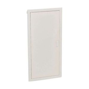 Coffret encastré LEGRAND 4 rangées 48+8 modules avec porte métal extra plate blanche
