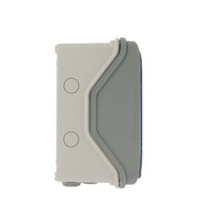 Coffret étanche nu LEGRAND Plexo 1 rangée 6 modules - vue de côté