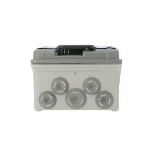 Coffret étanche nu LEGRAND Plexo 1 rangée 6 modules - vue de dessous