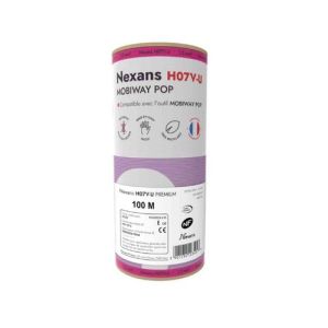 fil électrique Nexans H07V-U Mobiway Pop violet 1,5mm² - bobine de 100m