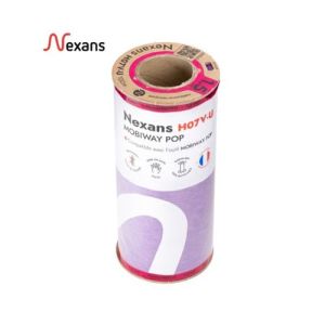 fil électrique Nexans H07V-U Mobiway Pop violet 1,5mm² - bobine de 100m