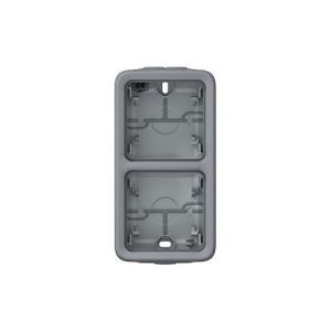 boîtier double Legrand Plexo - vue de face