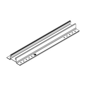 Rail de fixation panneau solaire sur bac acier MiniRail K2 Systems - Schéma