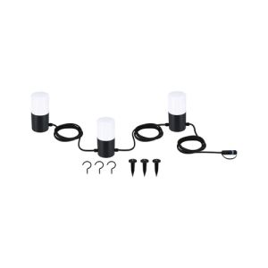 Guirlance led extérieure Paulmann longueur 2m 3 ampoules de 2W 3000K + accessoires