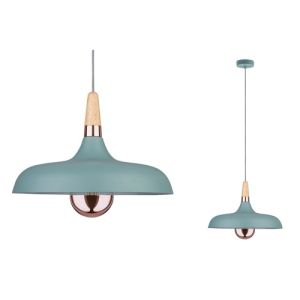 Zoom suspension Neordic Juna de Paulmann coloris vert satiné