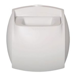 Bouche d'extraction standard 60m3/h sans fut coloris blanc Aldes BAP'SI - vue de face