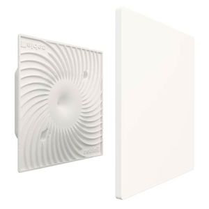 ALDES Kit bouche autoréglable ColorLINE D125 blanc avec plaque de finition
