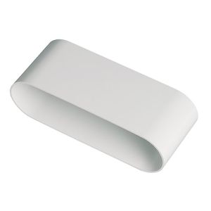 Raccord mâle en plastique rigide blanc Aldes minigaine 60x200mm