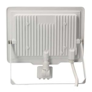 Projecteur extérieur LED Arlux Kali extra plat précâblé à détection 50W coloris blanc - vue de dos