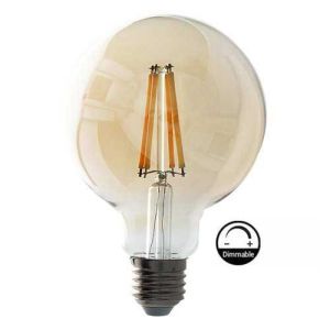 ARLUX Ampoule LED 3-Steps dimmable ambrée E27 Ø95 230V 6W(=80W) 720lm 2700K - 409694
