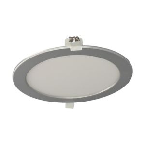 Downlight LED extra plat à encastrer Arlux Saturn 230V 18W 1550lm 3CCT 220mm gris