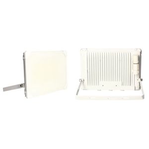 projecteur extérieur led arlux kreon coloris blanc - vue de profil et de dos