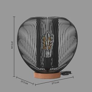 Dimensions de la lampe à poser filaire Noda Atmosphera