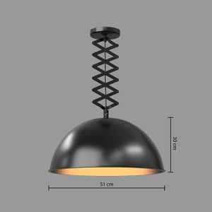 Dimensions de la suspension Atmosphera Lahti E27 noire Ø51 cm