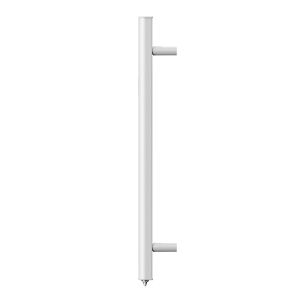 Sèche-serviettes blanc à barres rondes Batilec Ceibo puissance 500W - photo vue de côté