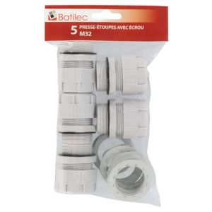 Paquet de 5 presse étoupe M32 Batilec